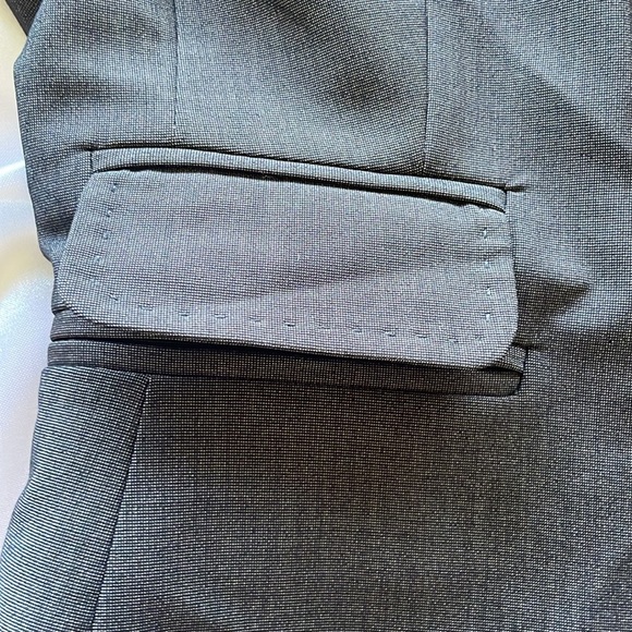 Nine West x Kasper Brown Tailored Pantsuit Polish Trousers Fitted Blazer Refined - Picture 12 of 16